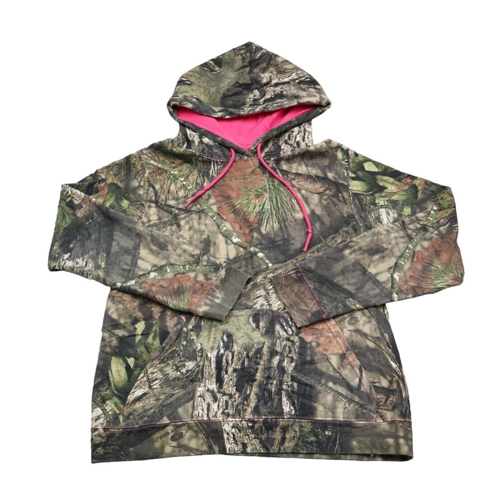 Mossy Oak Jacket Womens S Pink Camouflage Hoodie Camo Hunt Outdoor Coat